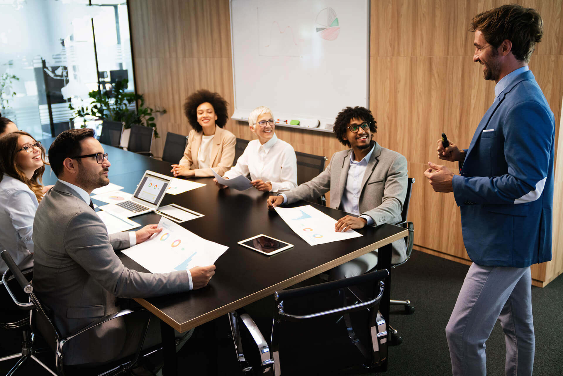 Employees In Office Meeting